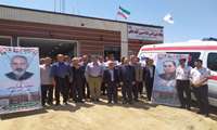 مراسم افتتاحیه پایگاه خیرساز اورژانس پیش بیمارستانی حسین آباد ناظم 