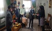 دیدار ودلجویی مسئولان بیمارستان مهر ملایر از خانواده معظم شهید فراهانی